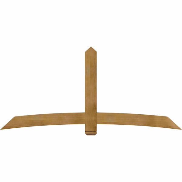 Ekena Millwork Bellingham Rough Sawn Timber Gable Bracket, Western Red Cedar, 96"W x 44"H x 6"D x 6"F, 11/12 Pitch GBW096X44X0606BEL00RWR - main
